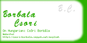 borbala csori business card